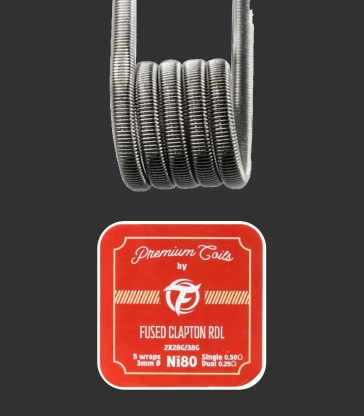 Fused Clapton RDL Ni80 0.50Ω New Version (10pcs) 